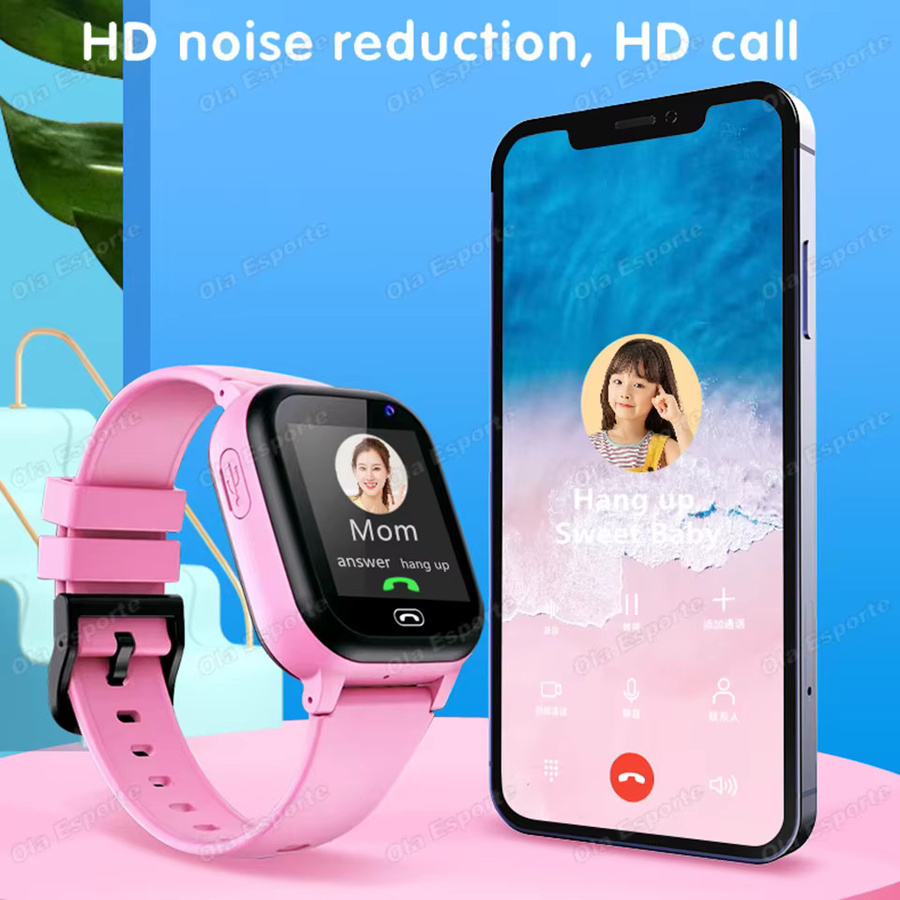 Ola Esporte Kinder Smartwatch in Pink mit GPS, HD-Anruf, Kamera und wasserdichter Funktion - Bild 3