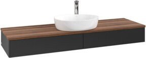 V&B Waschtischunterschrank Antao ohne Frontstruktur, Wandhängend, Blau lackiert, Breite: 160 cm, Tiefe: 50 cm - Bild 1