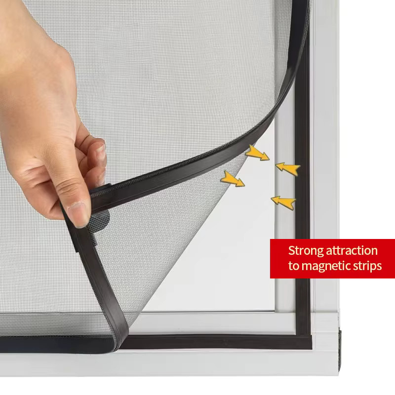 Selbstklebender magnetischer Magnetstreifen in Schwarz als DIY-Zubehör für Moskitonetze, zuschneidbar und unsichtbar - Bild 5