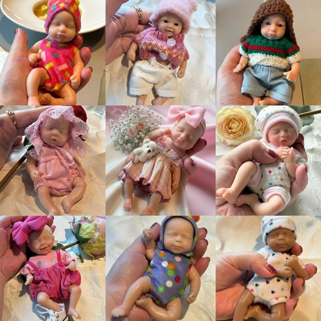 AizwaX Reborn Mädchen Puppe, Silikon, Bunt / Mehrfarbig - Bild 1