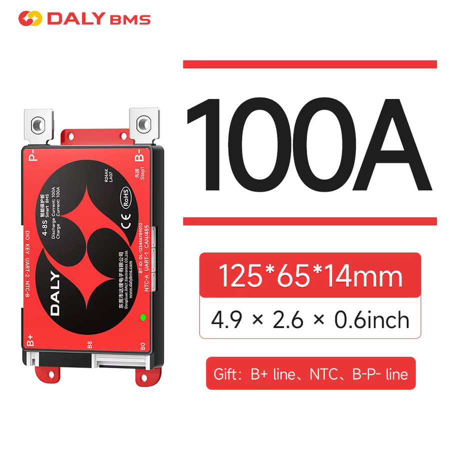 DALY Smart BMS für Li-Ion und LFP Batterien in Rot - Bild 7