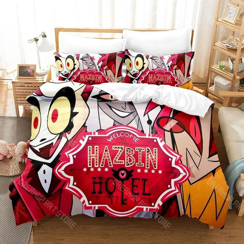 Hazbin Hotel Bettwäsche Set Lodestar mit Motiv, lila Microfaser, B/H: 240 x 220 cm - Bild 2