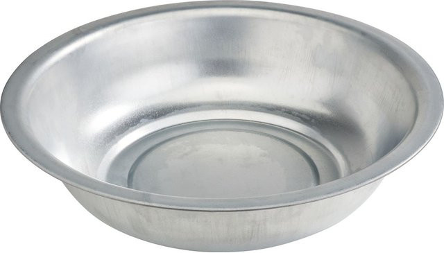 Silberne Metallschale für Tischdekoration - Bild 1