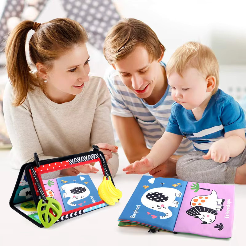 COOLPLAY Schwarz-weißer Baby-Bodenspiegel, sensorisches Spielzeug, ab 6 Monate - Bild 3