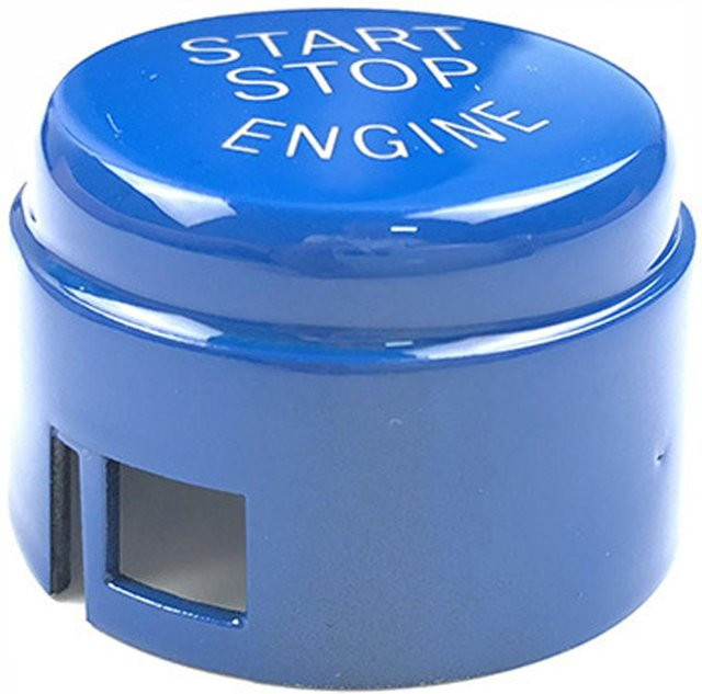 CosyHome Start-Stopp-Knopf Abdeckung für BMW E90 E91 E92 E93 X1 X3 X4 X5 in Blau - Bild 1