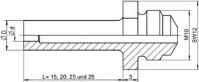 Gesipa Ersatzteil Mundstück 17/27 Sonderlänge 20 mm - Bild 1