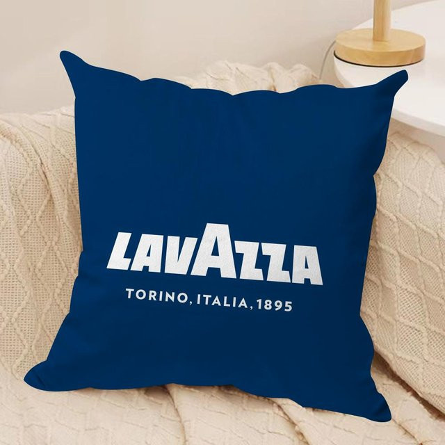 Lavazza Kaffee Kissenbezug aus weichem Kurzplüsch mit verdecktem Reißverschluss, B/B/B: 30 x 30 x 30 cm - Bild 1