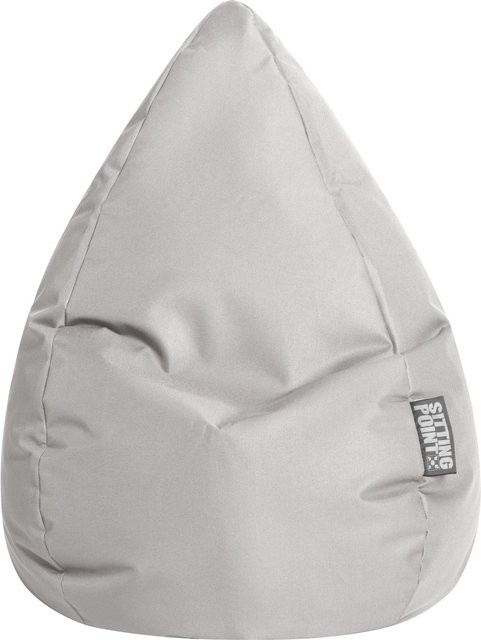 Sitting Point Sitzsack Brava BeanBag 220 in Grau mit abnehmbarem Bezug und Füllöffnung - Bild 1