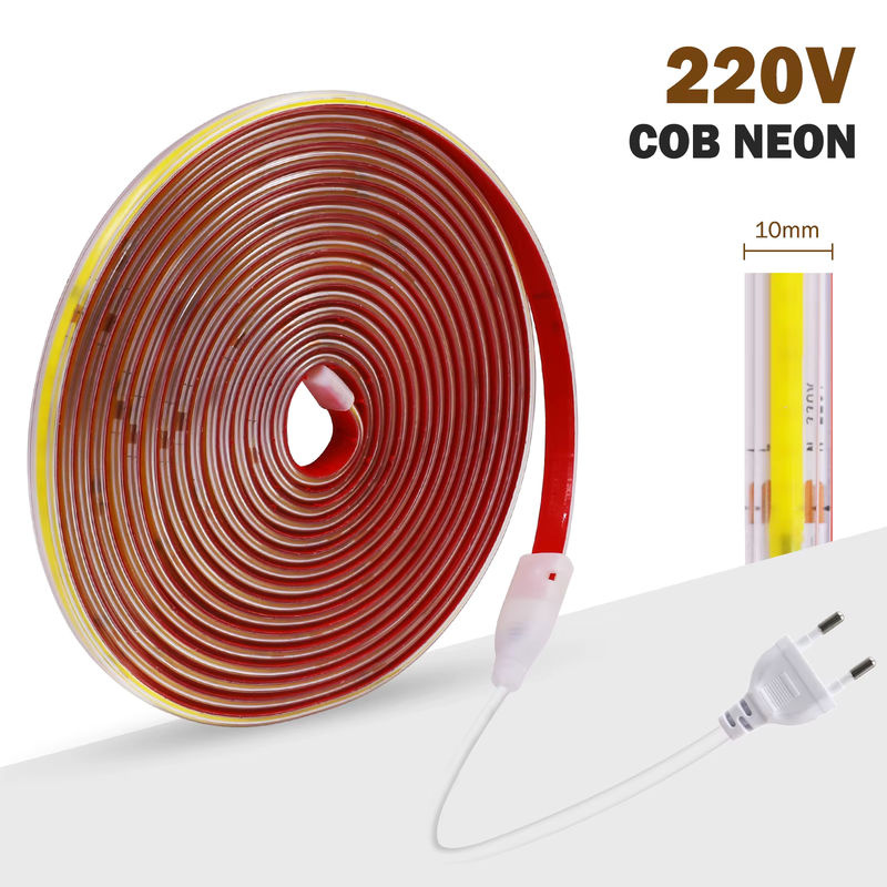 HEGEHE COB LED-Streifen IP65 wasserdicht, 220 V, 240 LEDs/m, flexibler Silikon-Lichtstreifen für Heimdekoration - Bild 2