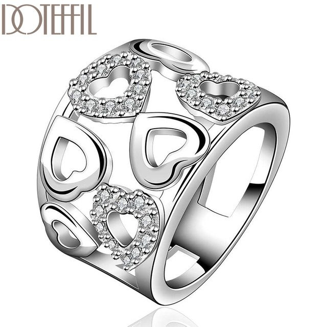 DOTEFFIL Ring, Kristall, Silber, Damen - Bild 1