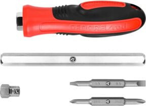 Gedore MAXIMUS 2K-Schraubendreher mit 8mm Bit SL+PH in Rot aus Edelstahl - Bild 1