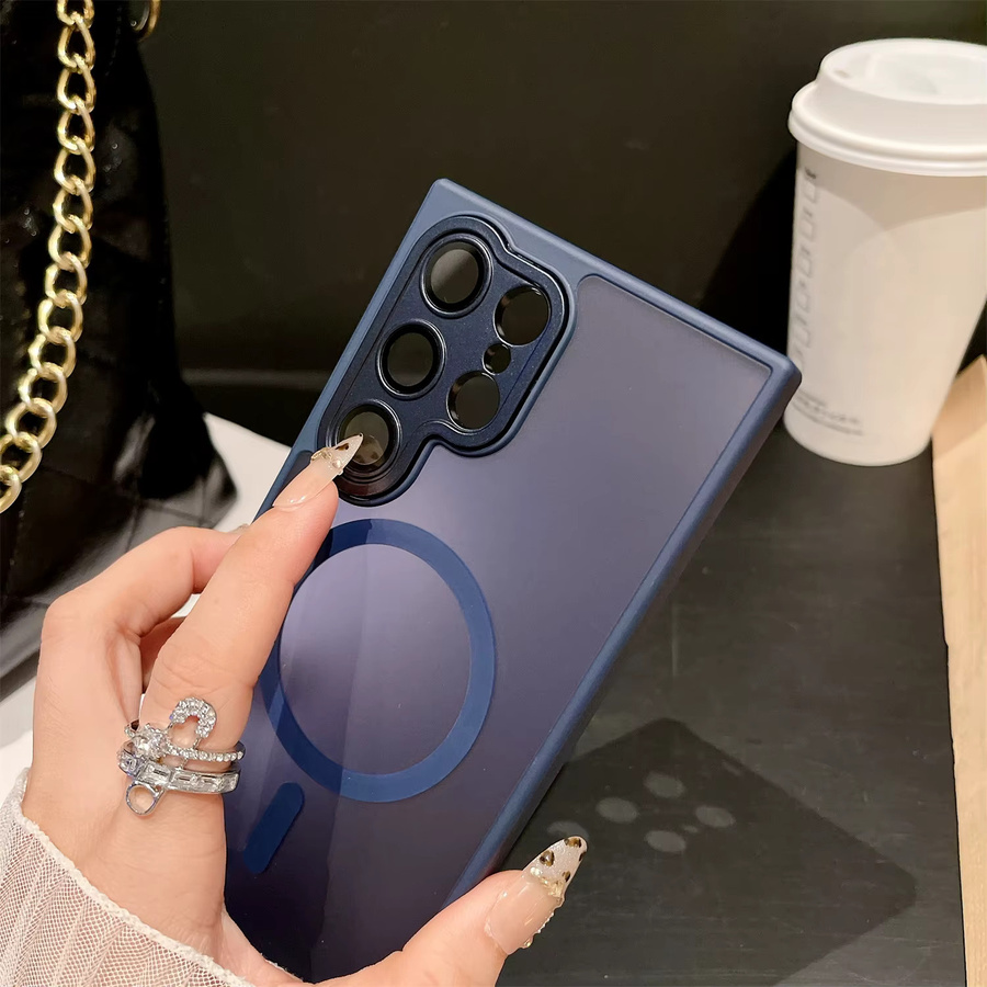 Samsung Matte Armor MagSafe Magnetische Schutzhülle für Galaxy S26 S25 S24 S23 Ultra in Blau - Bild 3