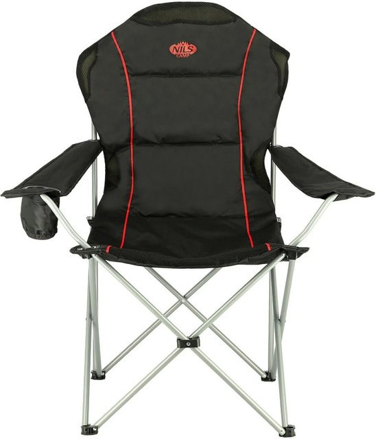 NILS CAMP Campingstuhl NC3080 Klappbarer Outdoor-Stuhl in Schwarz - Bild 1