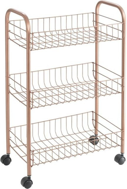 Metaltex Allzweckwagen Lugano in Copper/Gold, B/T/H: 63,0 x 41,0 x 23,0 cm - Bild 1