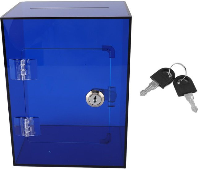 Tooarts Acryl Sparschwein in Blau und Transparent für Erwachsene und Kinder - Bild 1