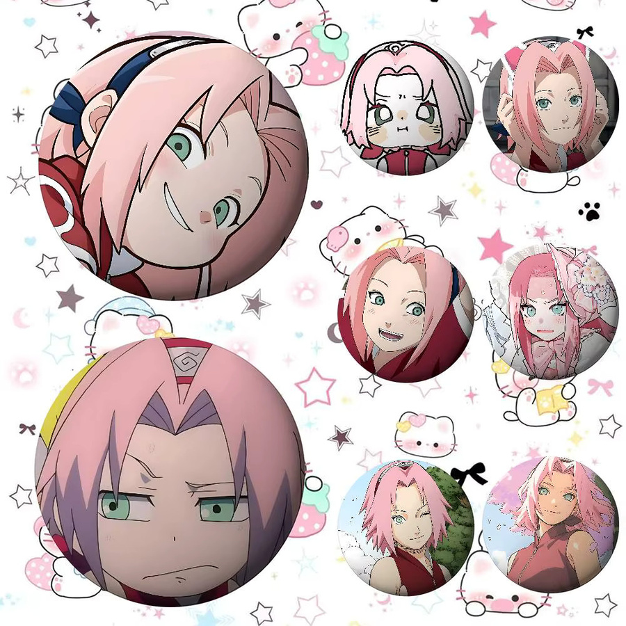 Naruto Anstecknadel, Brosche, Metall, S-Sakura H-Haruno Abzeichen - Bild 3