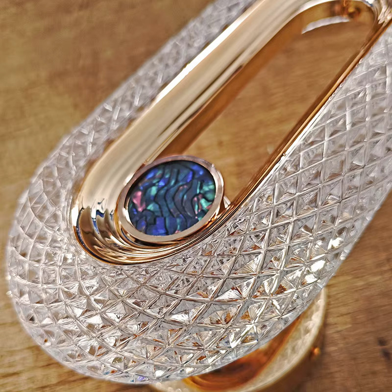 Wohnkultur Runway Form Luxus LED Pendelleuchte mit Acryl-Lampenschirm in Gelb und Gold - Bild 3