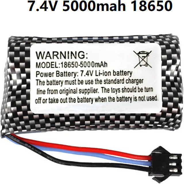PYLRC Akku-Ladegerät für MN82 MN128 MN78 LC79 RC Stunt-Autos mit 7,4V 5000mAh - Bild 1