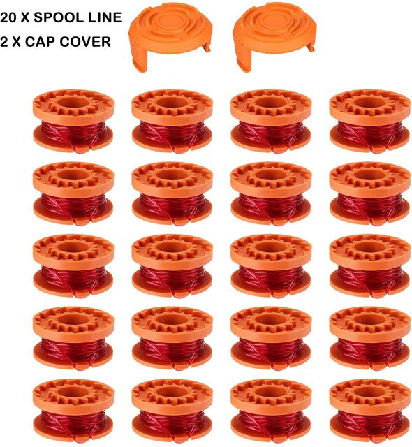 Worx Trimmer Spulen in Orange für Akku-Rasentrimmer WG154 WG163 WG180 WG175 WG155 WG151 WG160 - Bild 1
