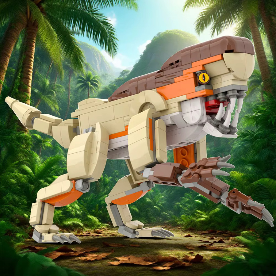 Creative Expert Dinosaurier-Bausteinset, Indominus Rex, Triceratops und Tyrannosaurus Rex Modellsteine - Bild 5