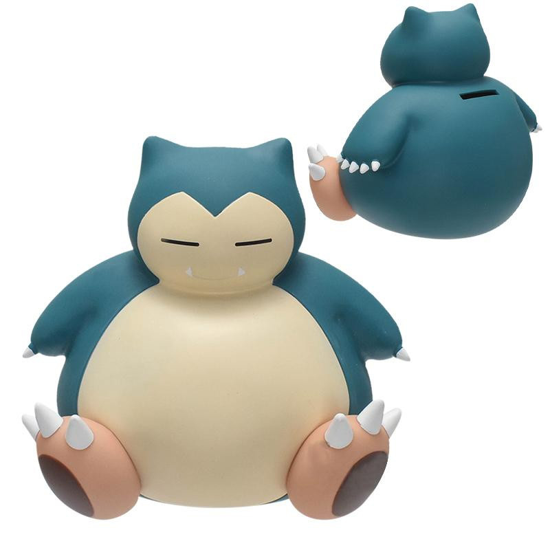 Pokemon Snorlax Spardose in zwei Posen als Figur für Kinder und Sammler, Blau und Weiß - Bild 5