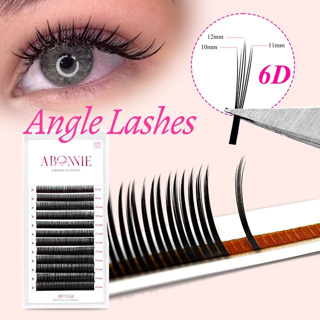 Abonnie 6D Wispy Angel Lashes Einzelwimpern, Black 5D, Unisex - Bild 1