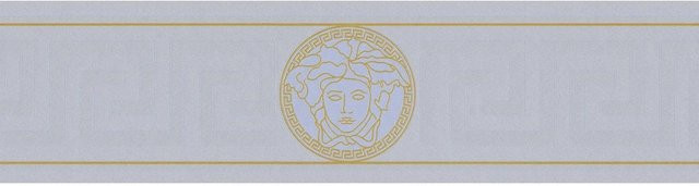 Profhome Luxus Tapete Ornament Gold und Grau mit Glanzeffekt, B: 0,13 m, L: 5,00 m - Bild 1