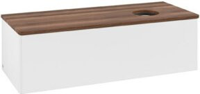 V&B Waschtischunterschrank Antao ohne Frontstruktur, Weiß lackiert, B/T/H: 120 x 50 x 50 cm - Bild 1