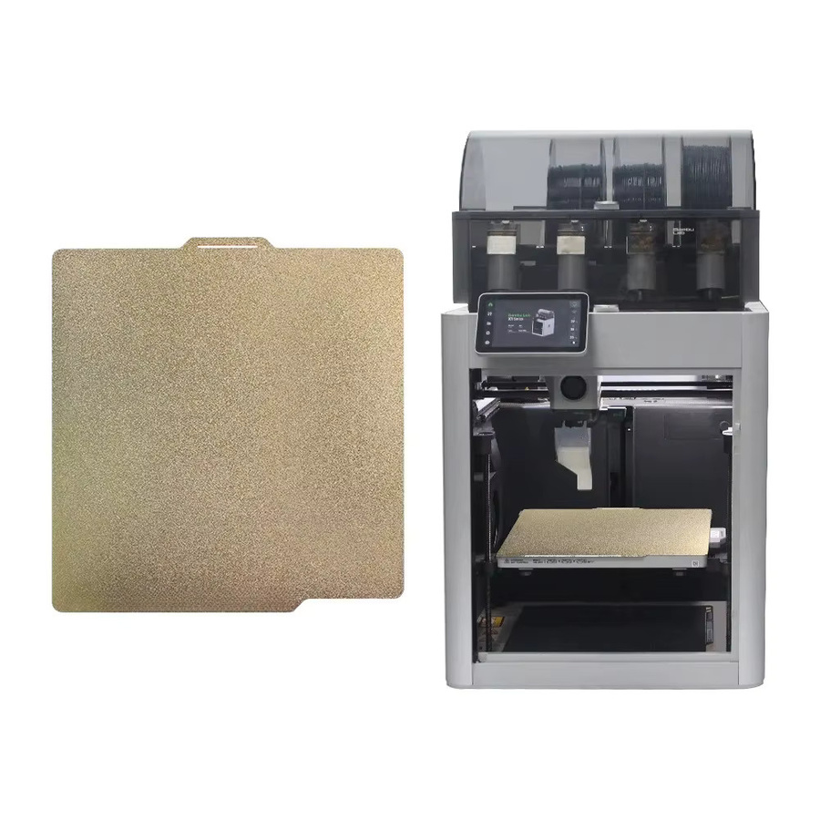 Bambu Lab PEI Textur-Bauplatte für X1, P1P und P1S 3D-Drucker, doppelseitige Federstahlplatte, Farbe: Gold, Breite: 25,7 cm, Tiefe: 25,7 cm - Bild 4