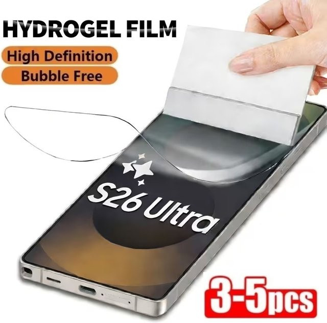3-5 Stück Hydrogel-Displayschutzfolie für Samsung Galaxy S26 S25 S24 S23 S21 S20 Ultra Plus FE S10 S9 S8 Plus in Transparent - Bild 1