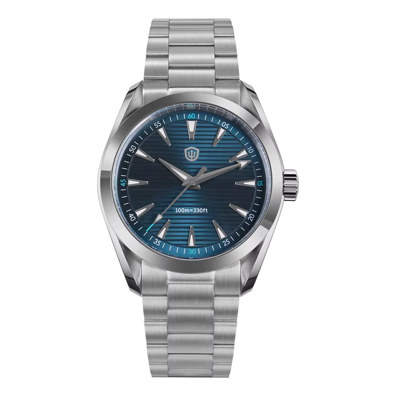 Watchdives Analoguhr, Quarz, Edelstahl, 38 mm, Silber, Unisex - Bild 2