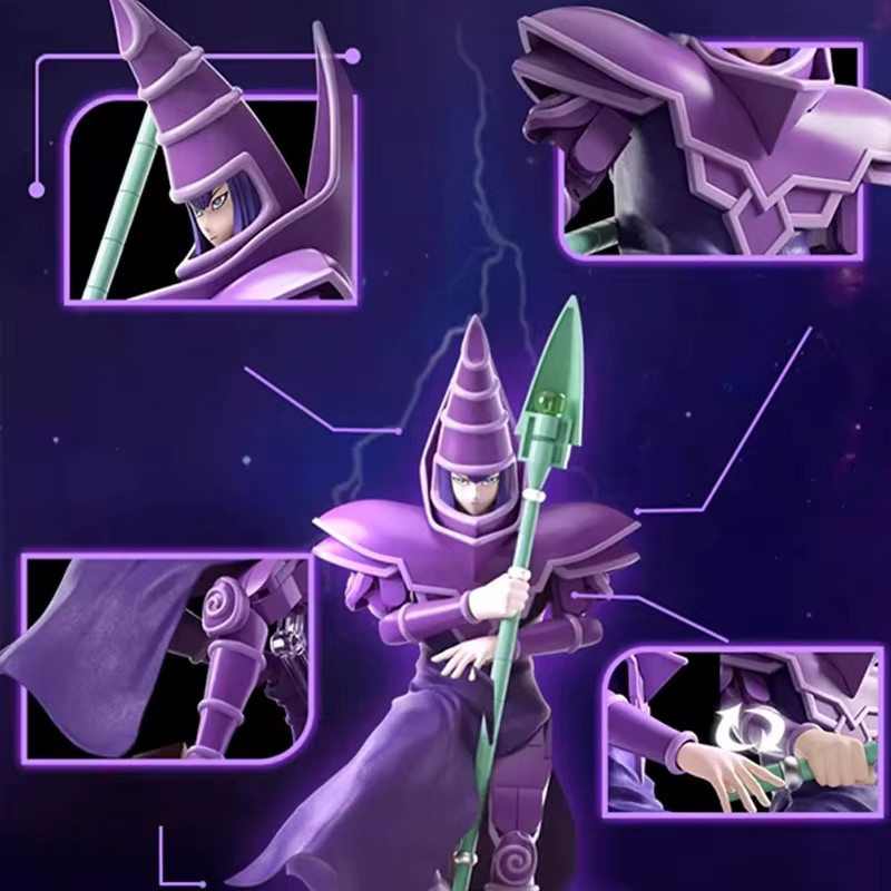 KONAMI Yu-Gi-Oh! Dunkler Magier Mini-Bricks Bausteine Modell aus Kunststoff in Lila - Bild 3