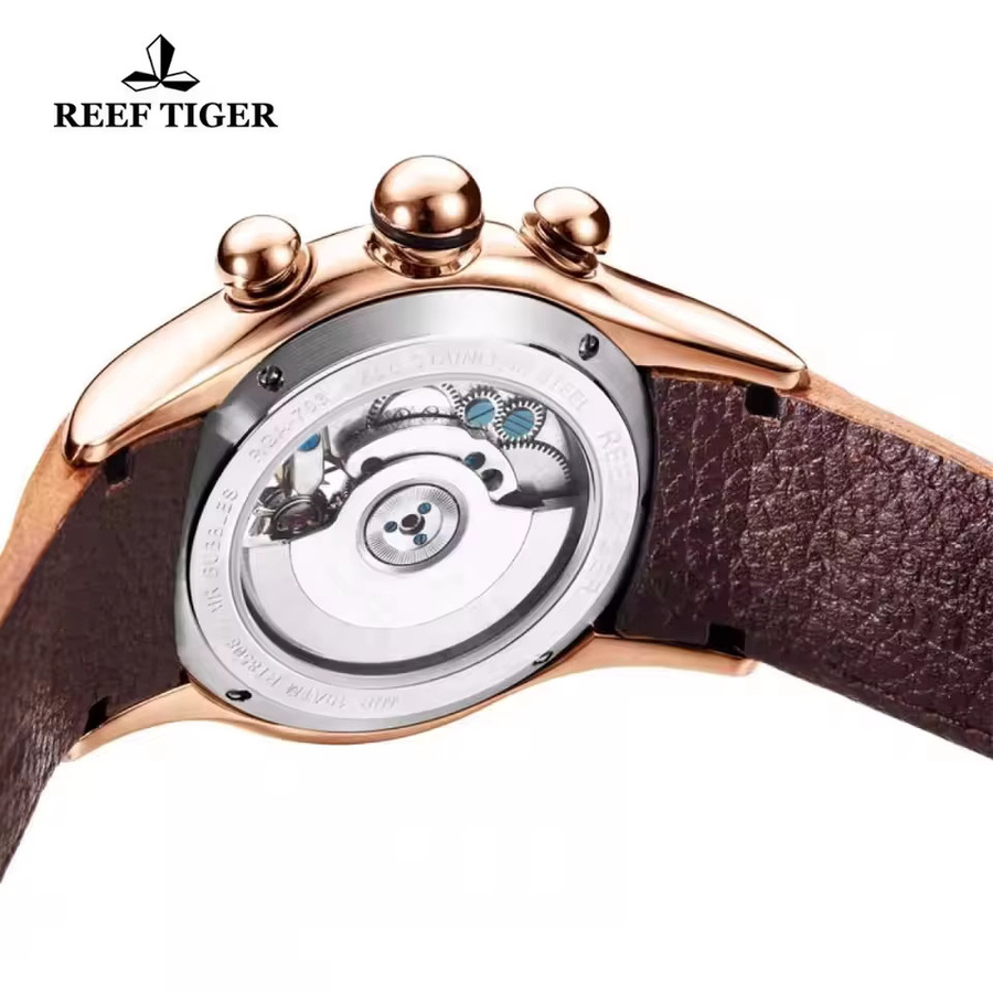 Reef Tiger Automatikarmbanduhr, Edelstahl, Saphirglas, Herren - Bild 5