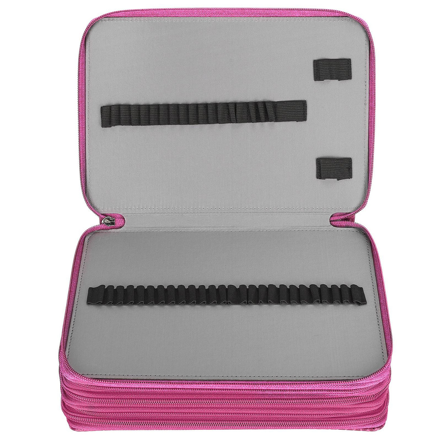 GoolRC Federmäppchen aus PU-Material mit Reißverschluss in Rosa und Violett - Bild 2