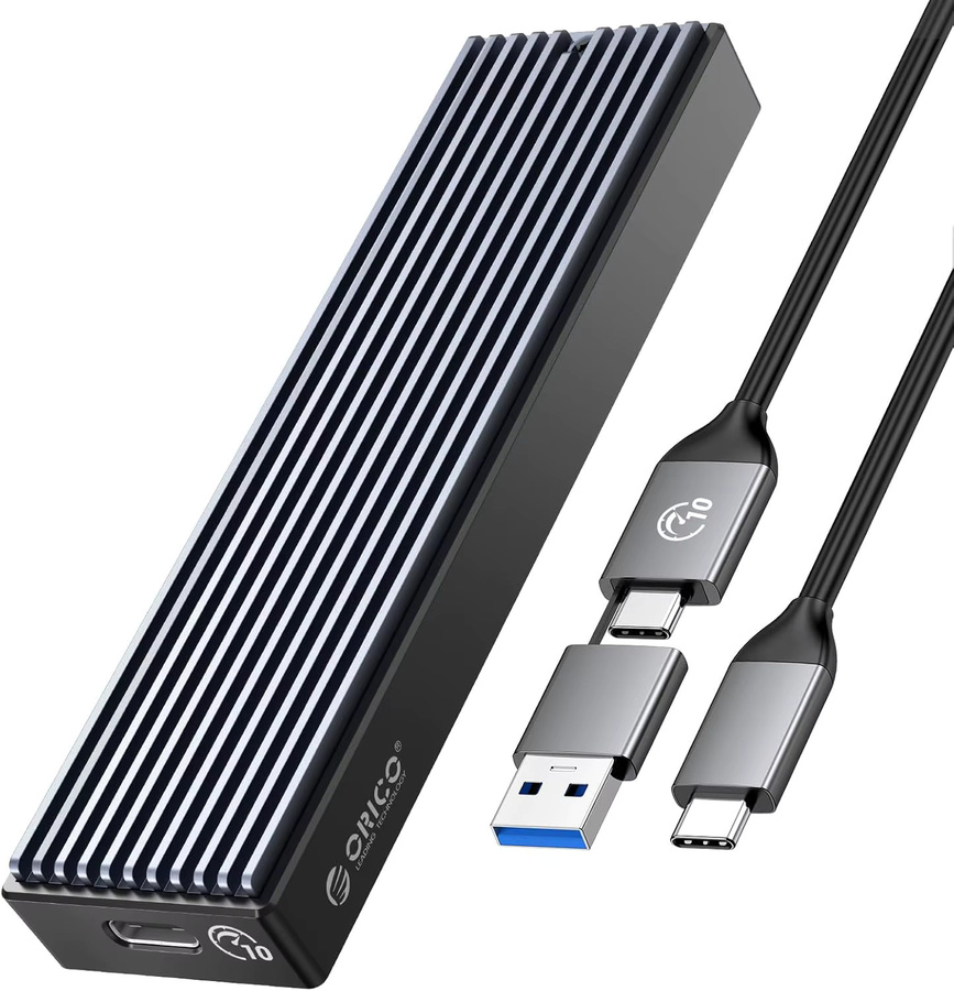 ORICO M.2 NVMe SSD-Gehäuse USB 3.1 Gen 2 PCIe Externer Adapter für 2230/2242/2260/2280 M.2 SSD bis zu 8 TB mit USB-C Anschluss - Bild 6