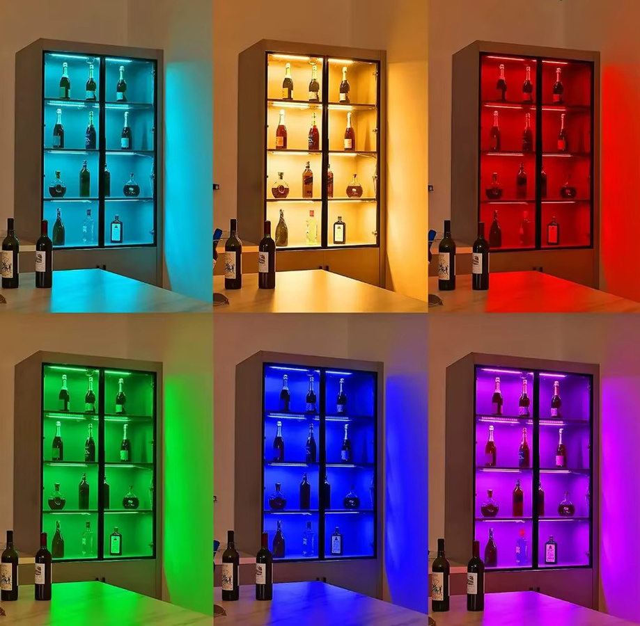 YSRSAI Tuya Smart RGB LED Schrankleuchte mit App-Steuerung und Fernbedienung, dimmbar, Multicolour, für Küche und Kleiderschrank, kompatibel mit Amazon Alexa - Bild 5