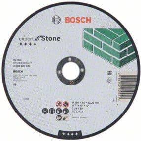 Bosch Trennscheibe für Stein in Grau Durchmesser: 180 mm, Dicke: 3 mm - Bild 1