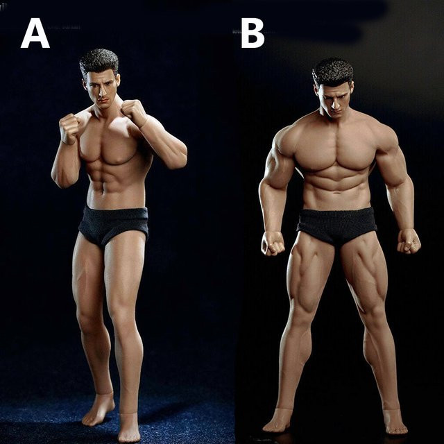 TBLeague Flexible Muscle Man Nahtloser Körper mit Kopf, 1/12 Skala, Action Figur, Soldat - Bild 1