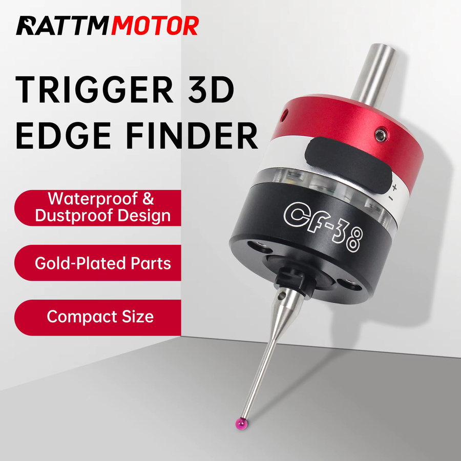 RATTMMOTOR CF-38 3D Trigger Kantentaster Touch Probe Sensor für CNC Fräsmaschinen und Drei-Koordinaten Zentrierstange in Pink - Bild 4