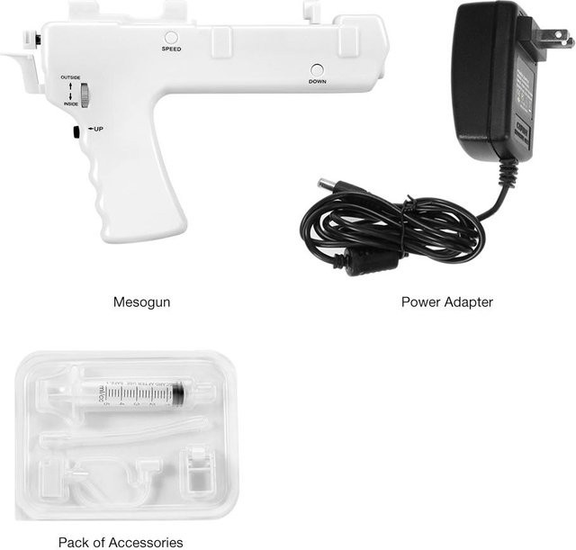 Wosawe Mesotherapie-Pistole Mesogun, black, Unisex - Bild 1