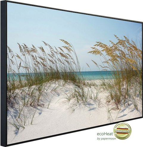 papermoon EcoHeat Infrarotheizung Ocean Beach Dunes in Bunt mit Matt-Effekt, App-Steuerung und Überhitzungsschutz - Bild 1