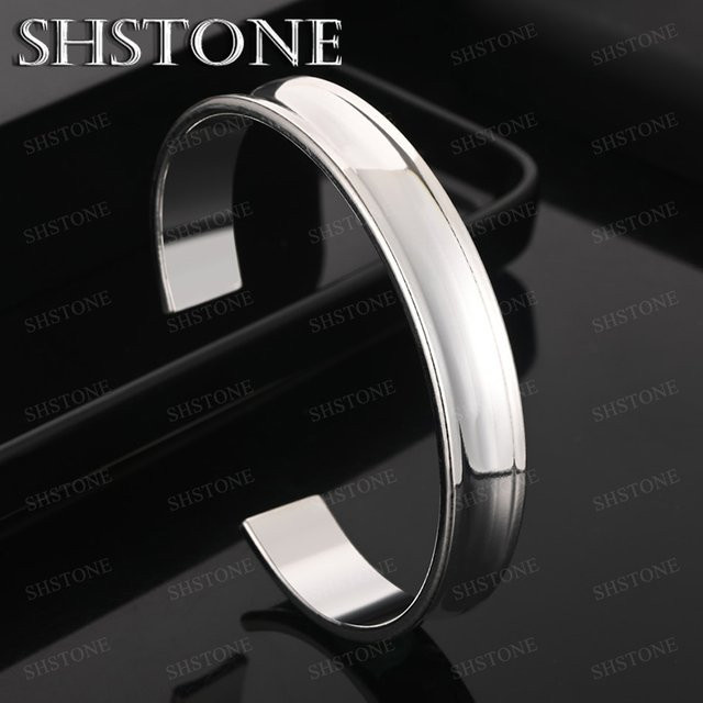 SHSTONE Armreif 925 Silber, 12 mm, Unisex - Bild 1