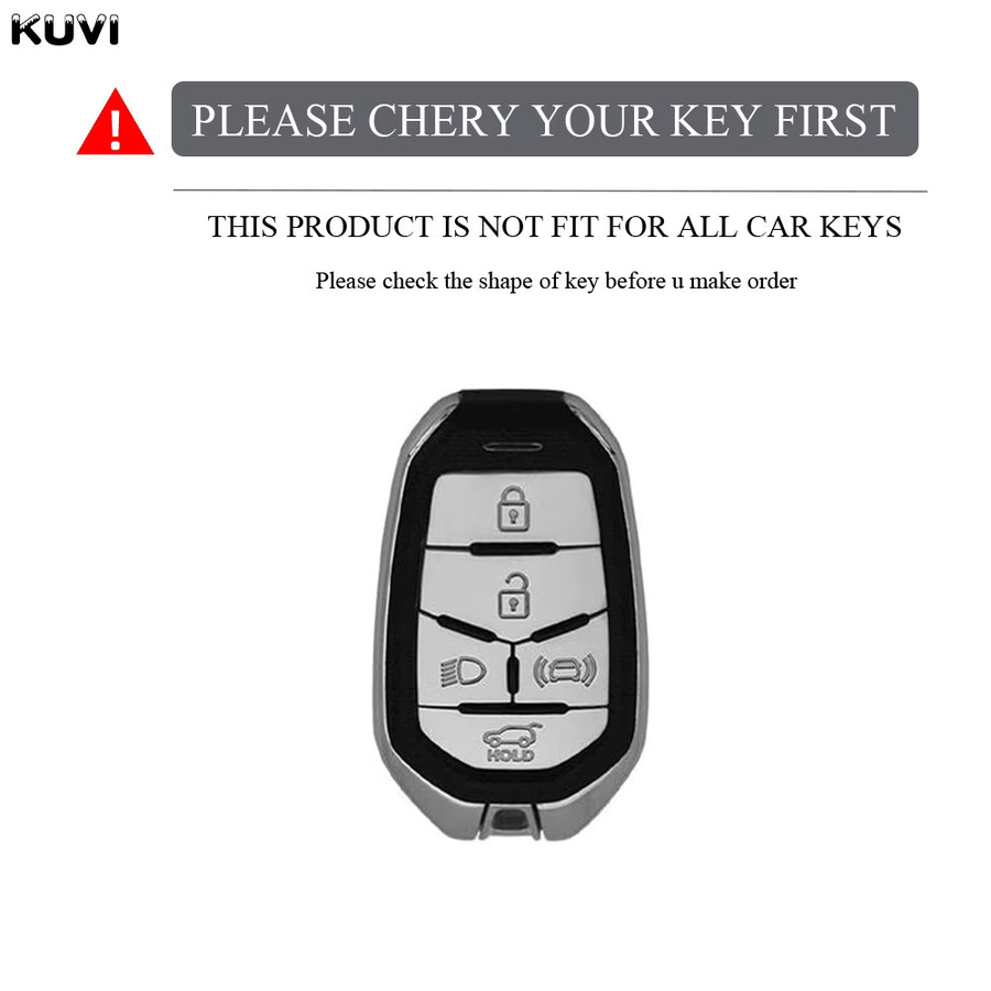 Kuvi TPU Schlüsselhülle für Ssangyong Rexton Y400 Y450 G4 2021 2022 mit 5 Tasten - Bild 2