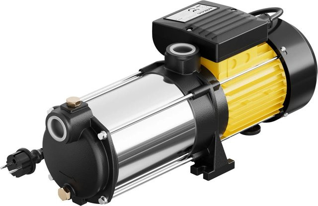 Wiltec Mehrstufige Kreiselpumpe Hauswasserwerk Jetpumpe mit 6600L/H und 900W in Multicolor - Bild 1