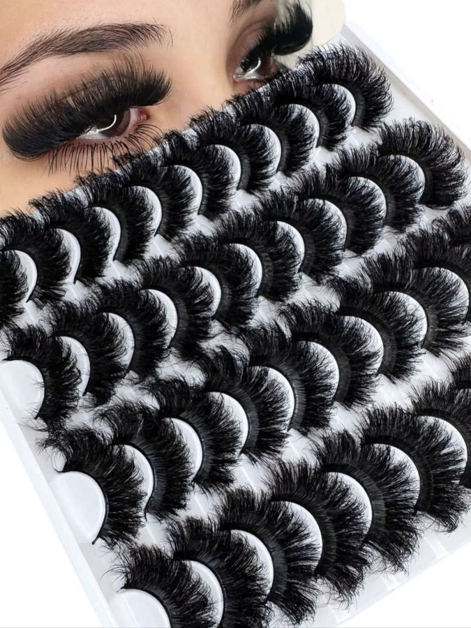 UMIRYAO Wimpern DD Curl Faux Mink, Black, 20 Paar - Bild 7