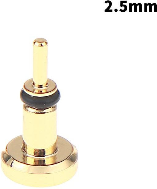 Binchi Outdoor Product Staubstopfen für Hifi-Player aus vergoldetem Messing für 3,5 mm und 4,4 mm Audiobuchsen in Gold - Bild 1