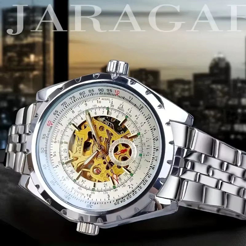FORSINING Armbanduhr, Automatik, Edelstahl, Silber, Herren - Bild 5