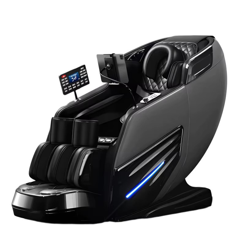 FULANG Upgrade 6D Jade-Roller-Massagestuhl mit SL-Track, KI-Sprachsteuerung, Zero-Gravity-Ganzkörper-Airbag und Heizsystem in Schwarz oder Blau - Bild 5