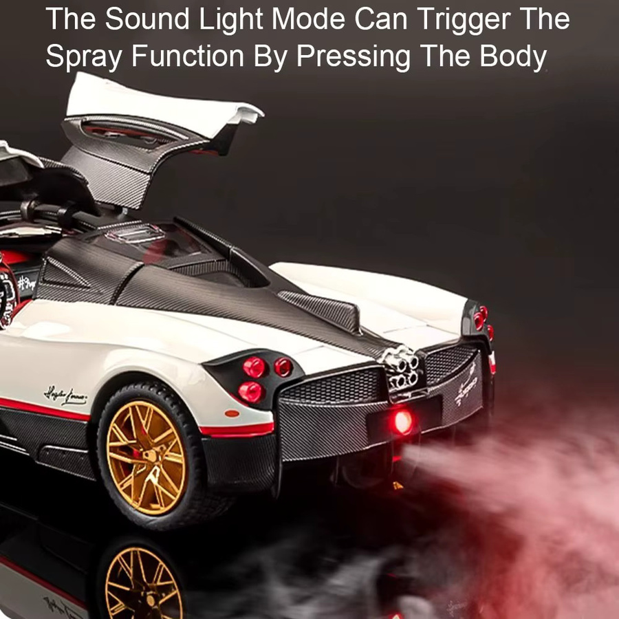 MAKEDA Huayra Revuelto Sportwagen, Modell Spielzeug, 1:24, Metall, mit Licht und Sound - Bild 3