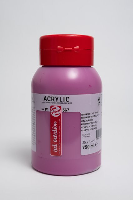 Talens Art Creation Acrylfarbe Permanentrotviolett 567, 750 ml - Bild 1